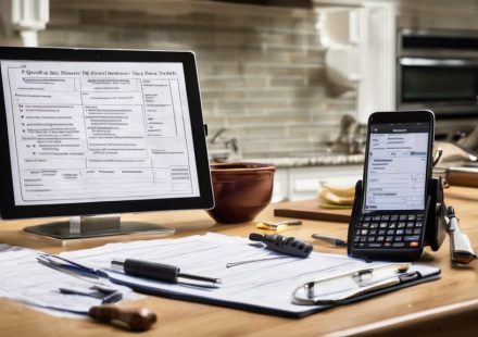 Home inspection documents and a smartphone on a desk, illustrating tips for warranty coverage after inspection.